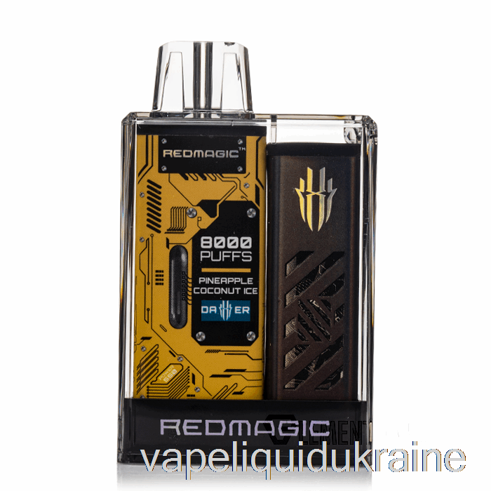 Vape Liquid Ukraine RedMagic Dagger 8000 Disposable Pineapple Coconut Ice